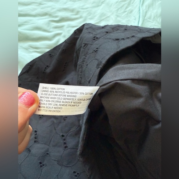 NWT A New Day Black Eyelet Shorts in Size 10 - Picture 12 of 12